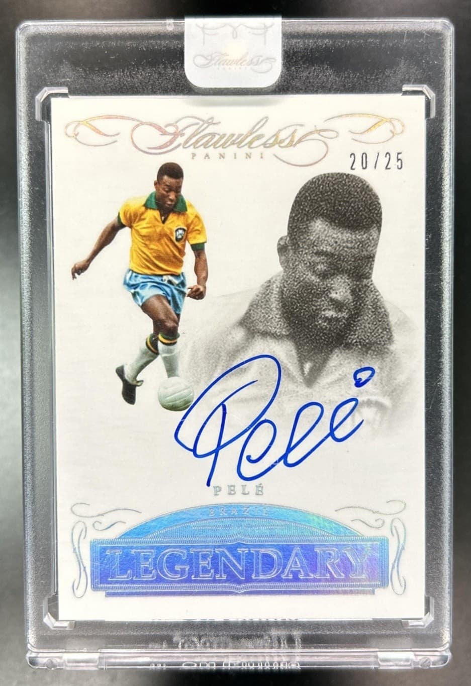 2015-16 Panini Flawless Pele Legendary Signatures Auto #/25 Brazil