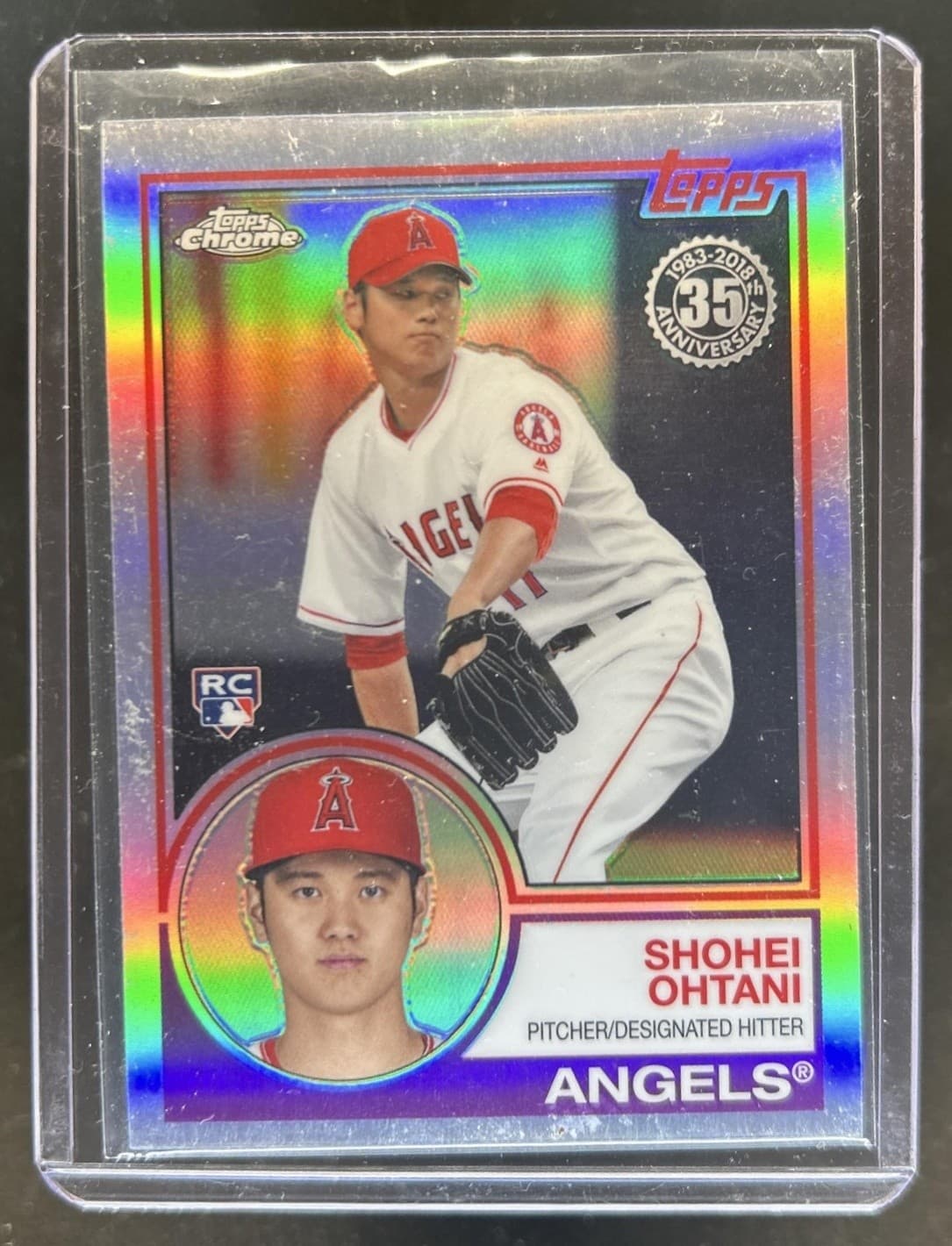 2018 Topps Chrome Shohei Ohtani 1983 RC Refractor Rookie #83T-6 Angels