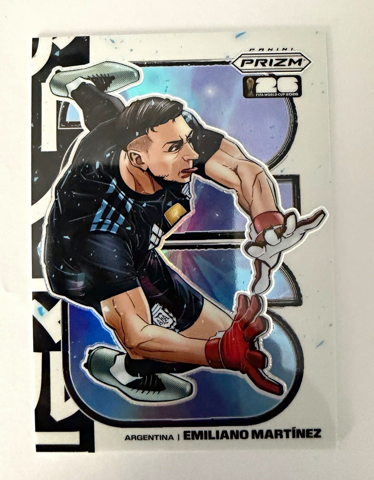 2026 Panini Prizm FIFA World Cup Emiliano Martinez Manga No. 4 Argentina. MANGA