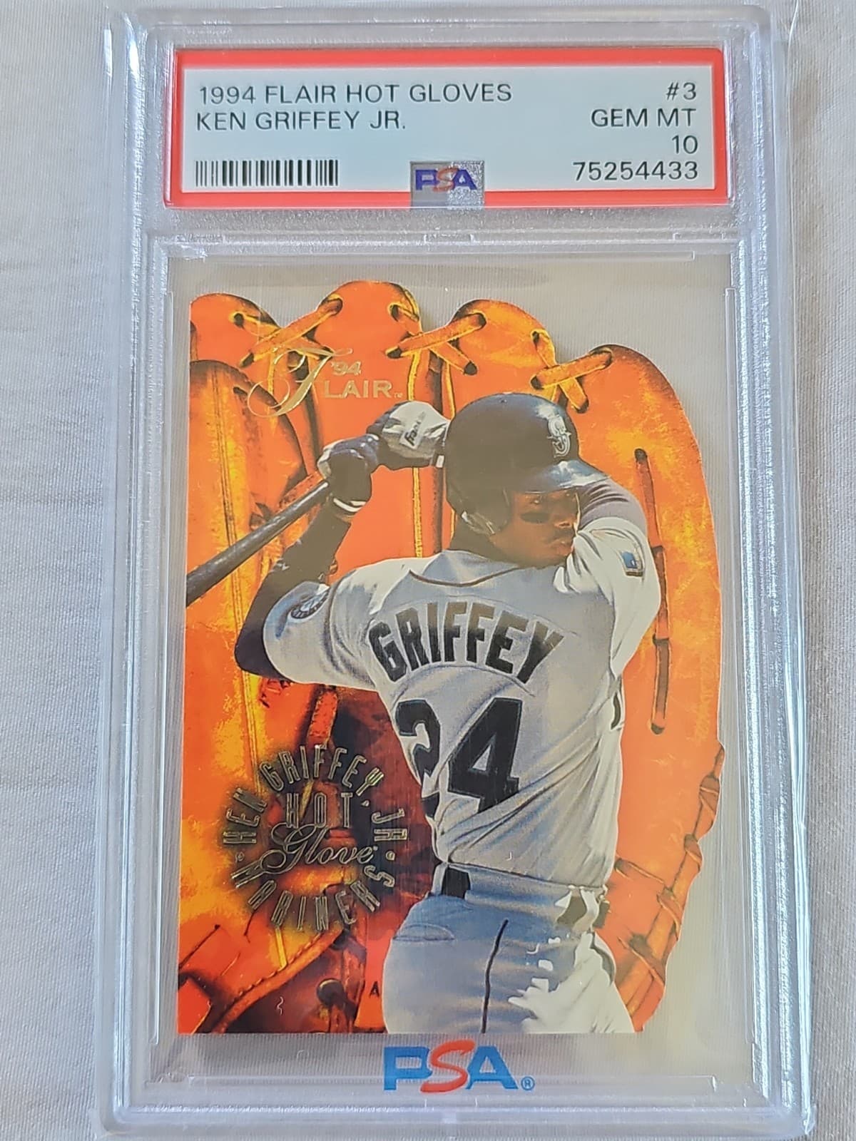 1994 Flair #3 Ken Griffey Jr. Hot Glove PSA 10 Gem Mint HOF