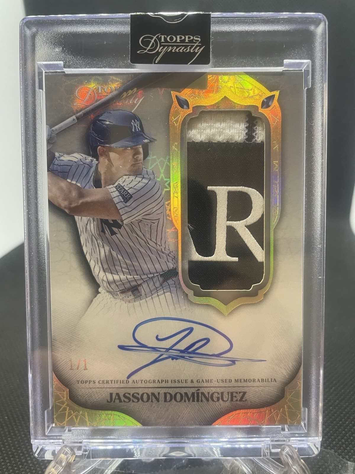 2025 Topps Dynasty Jasson Dominguez Sponsor Patch Auto Autograph 1/1 Yankees
