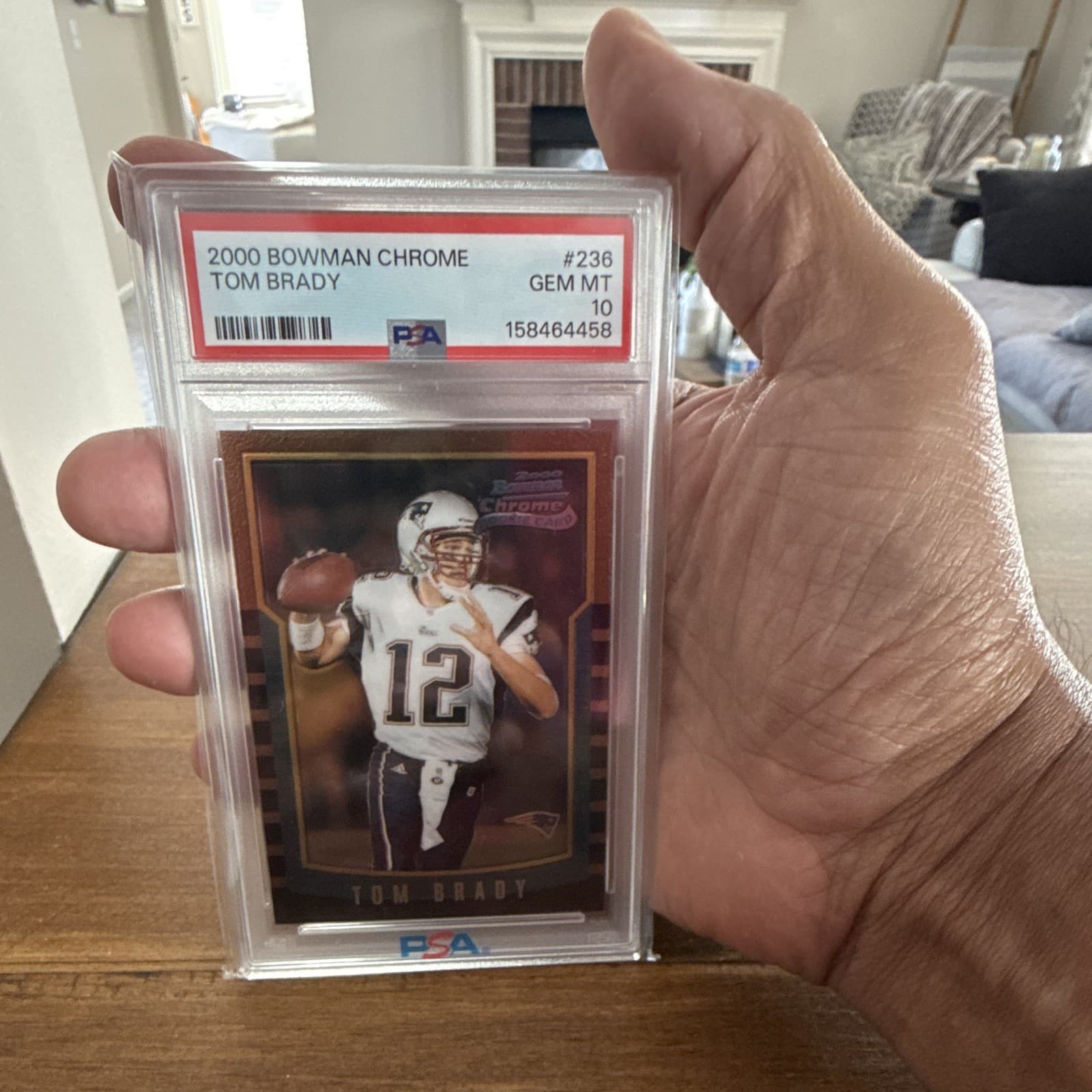 2000 Bowman Chrome Tom Brady #236 Rookie Card PSA 10 GEM MT Patriots NFL