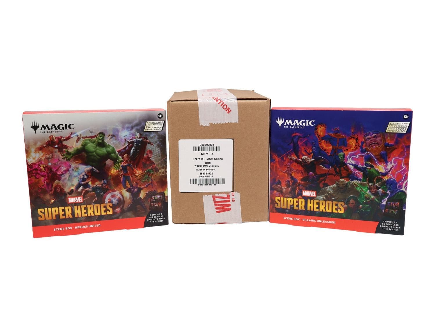 MAGIC THE GATHERING MARVEL SUPER HEROES SCENE 4-BOX CASE