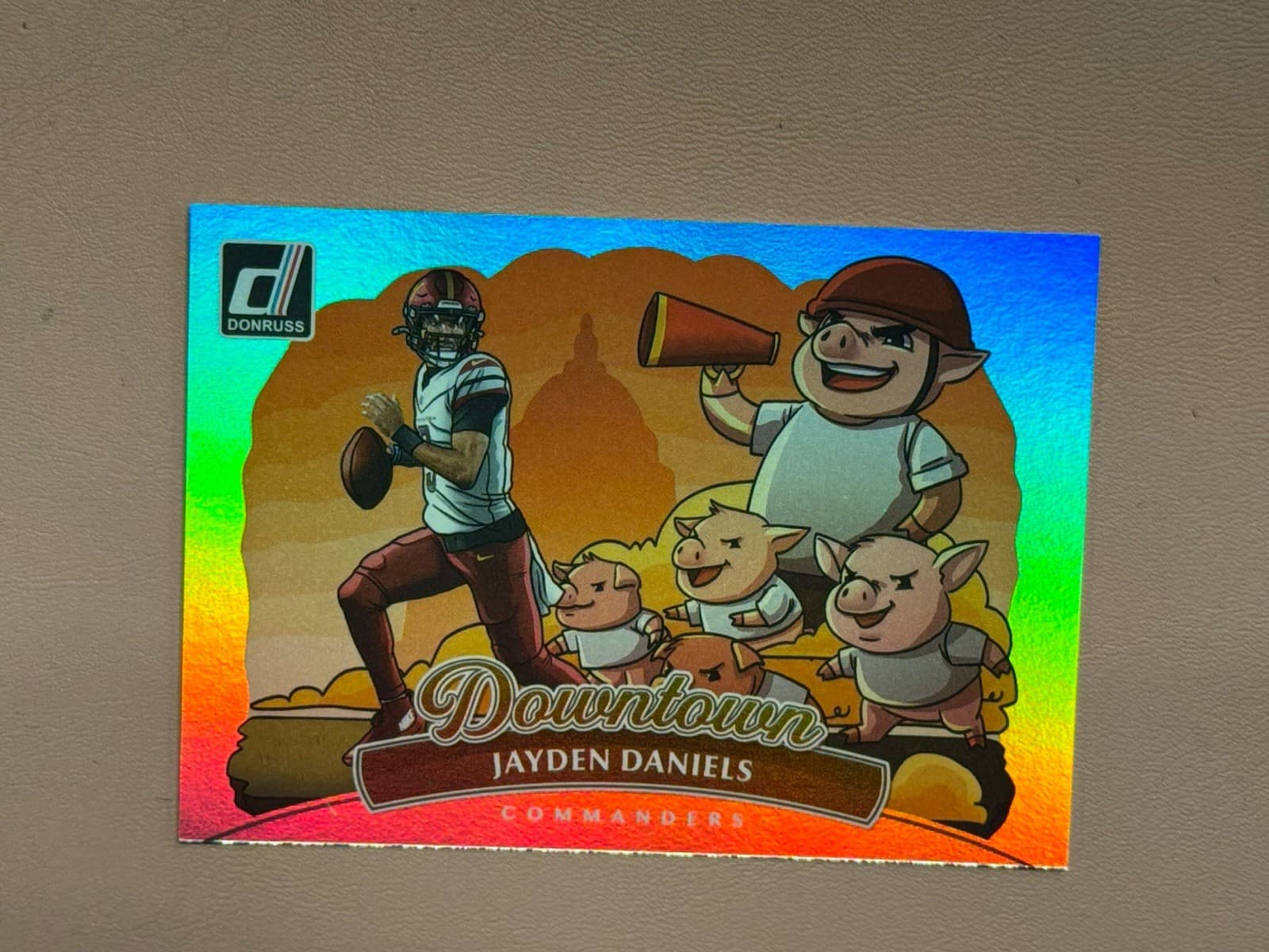 2025 Panini Donruss - Horizontal Downtown! Jayden Daniels #8