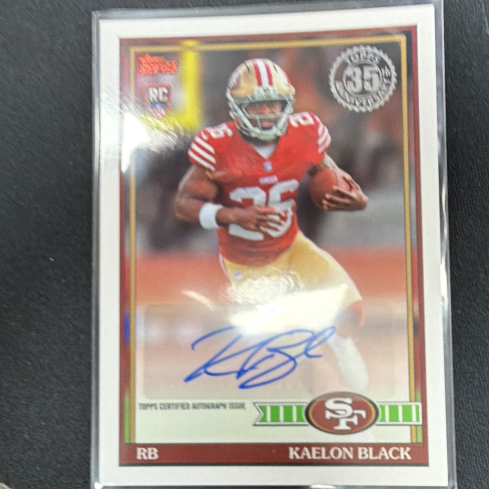 Topps 2026 Championship Football Kaelon Black Rookie Auto RC #91FRA-KB 49ers
