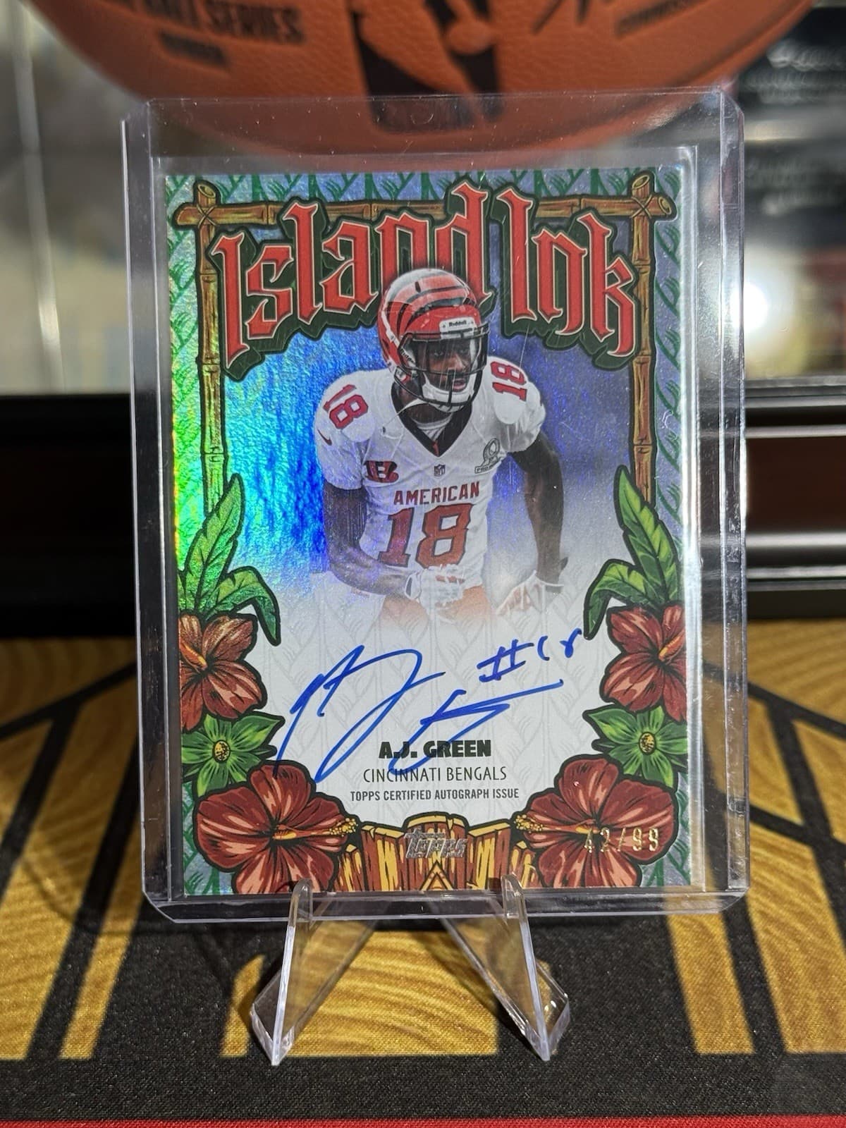 Aj Green • 2026 Topps Football Flagship | Island Ink Auto /99