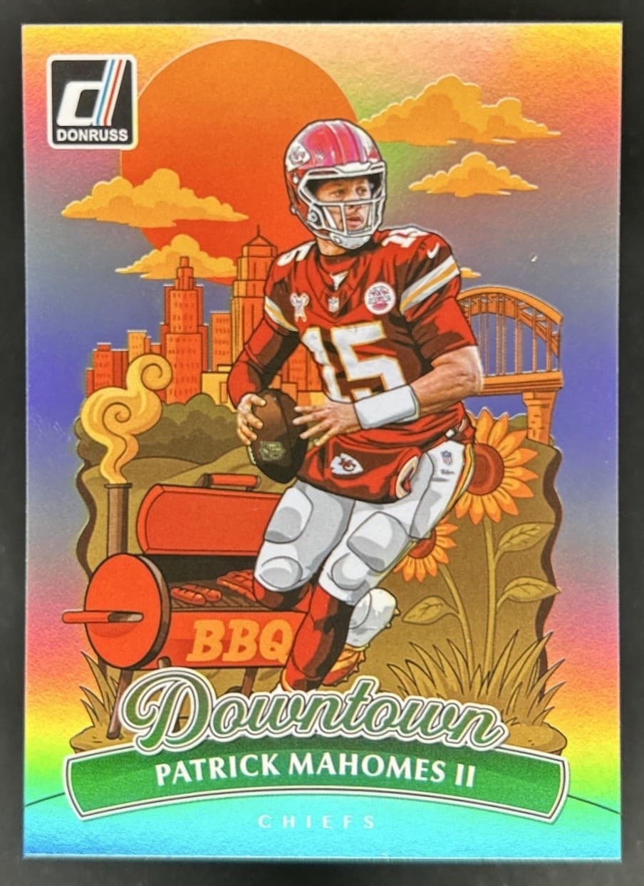 2025 Panini Donruss Patrick Mahomes Downtown! SP #8 Chiefs