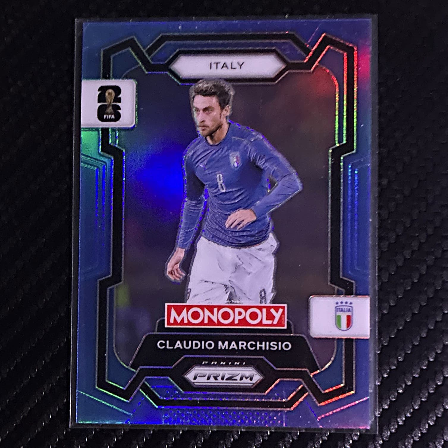 Panini 26 Prizm Monopoly FIFA World Cup Claudio Marchisio Italy #38 1/15 Bookend