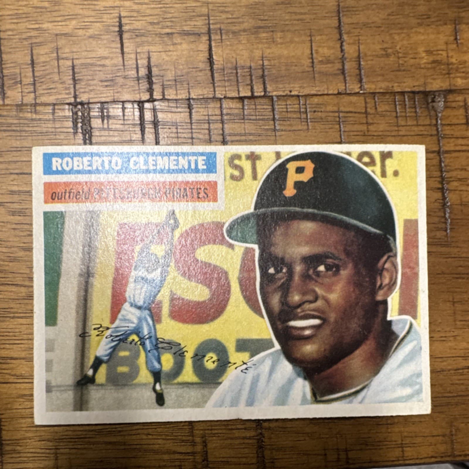 Topps 1956 Roberto Clemente #33 Pittsburgh Pirates Baseball Card MLB
