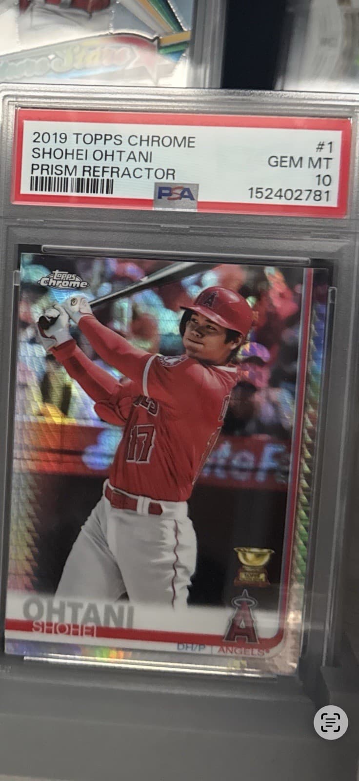 Shohei Ohtani ROOKIE CUP REFRACTOR BATTING TOPPS CHROME NON AUTO ROY PSA 10