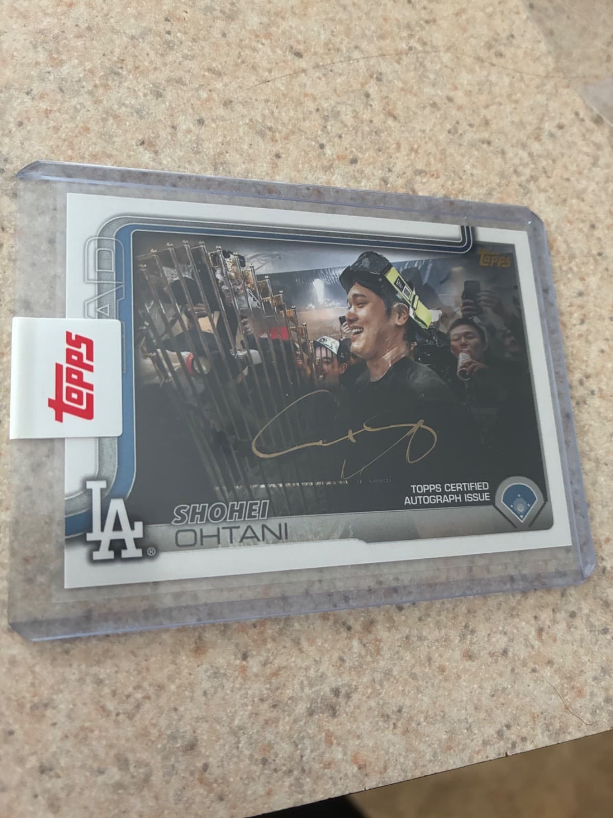 shohei ohtani golden mirror autograph
