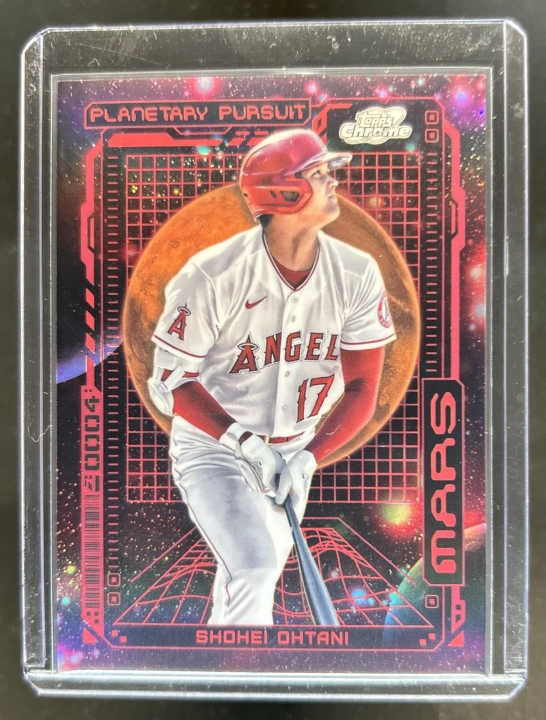 2023 Topps Cosmic Chrome Shohei Ohtani Planetary Pursuit Mars #PPMA-7 Angels