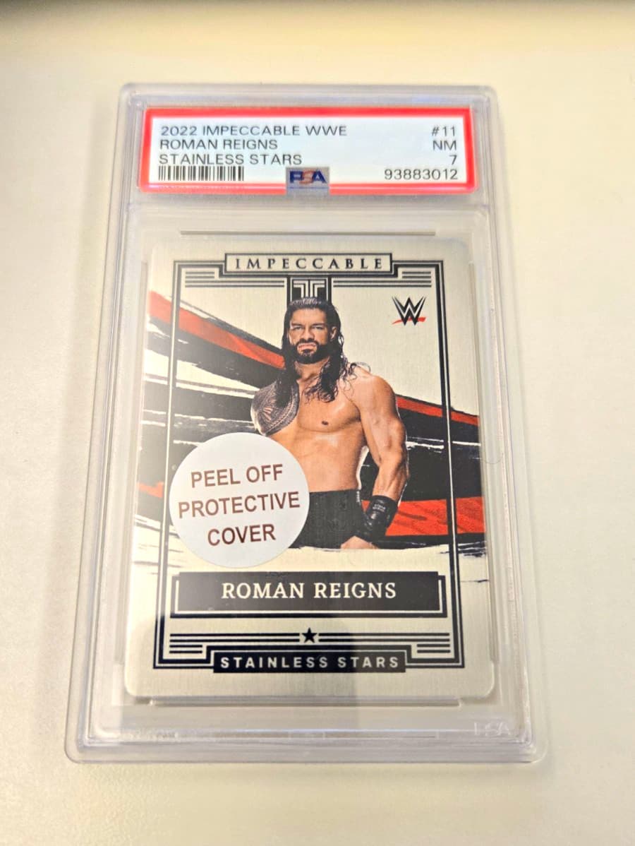 Panini 2022 Impeccable WWE Stainless Stars Roman Reigns #11 /99 Serial#