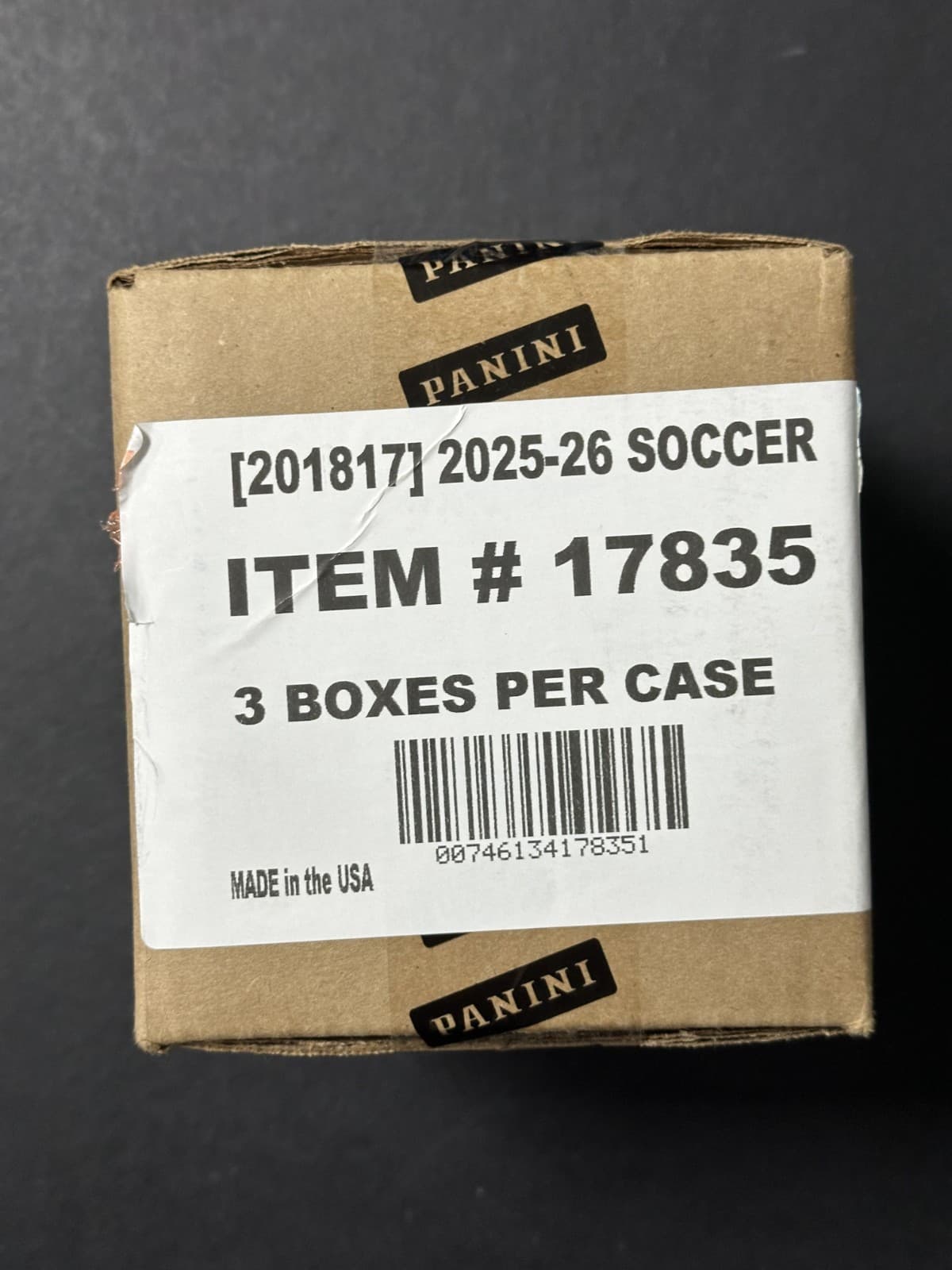 2025-26 Panini Noir Road to FIFA World Cup Soccer Hobby 3-Box Case Sealed