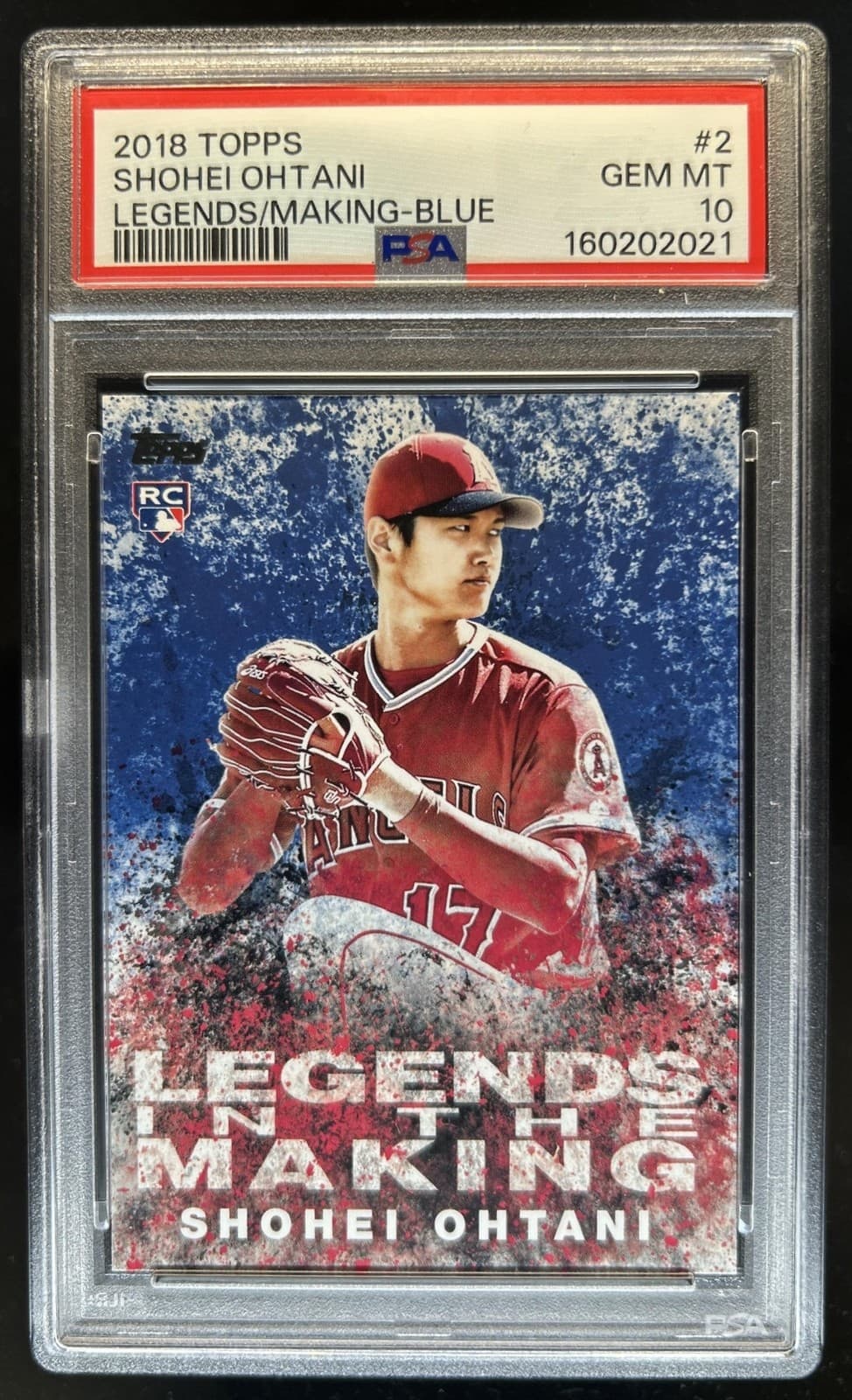 2018 Topps Shohei Ohtani Legends in the Making RC Blue #LITM-2 PSA 10 GEM MINT