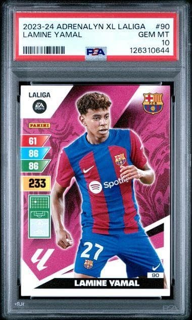 2023/24 Panini Adrenalyn XL La Liga Lamine Yamal Rookie #90 PSA 10