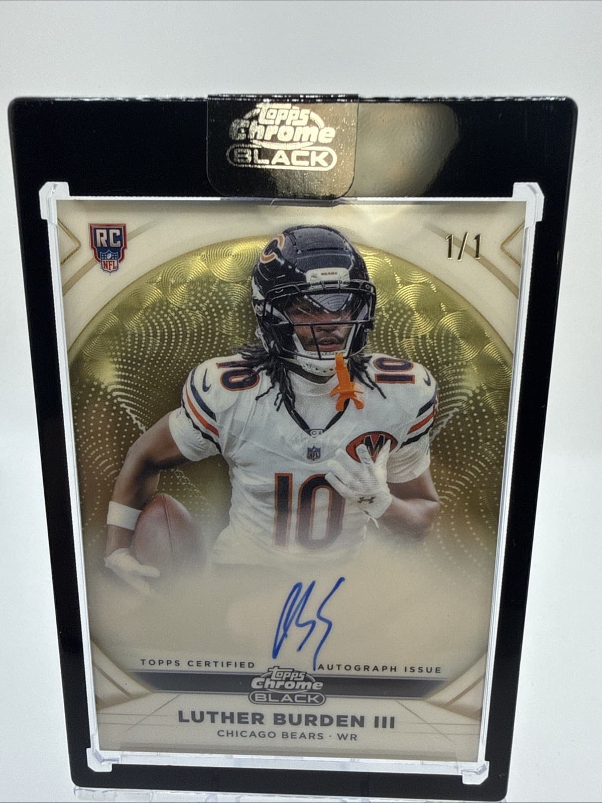 2025 Topps Chrome Black Ivory Auto SUPERFRACTOR 1/1 Luther Burden 111.