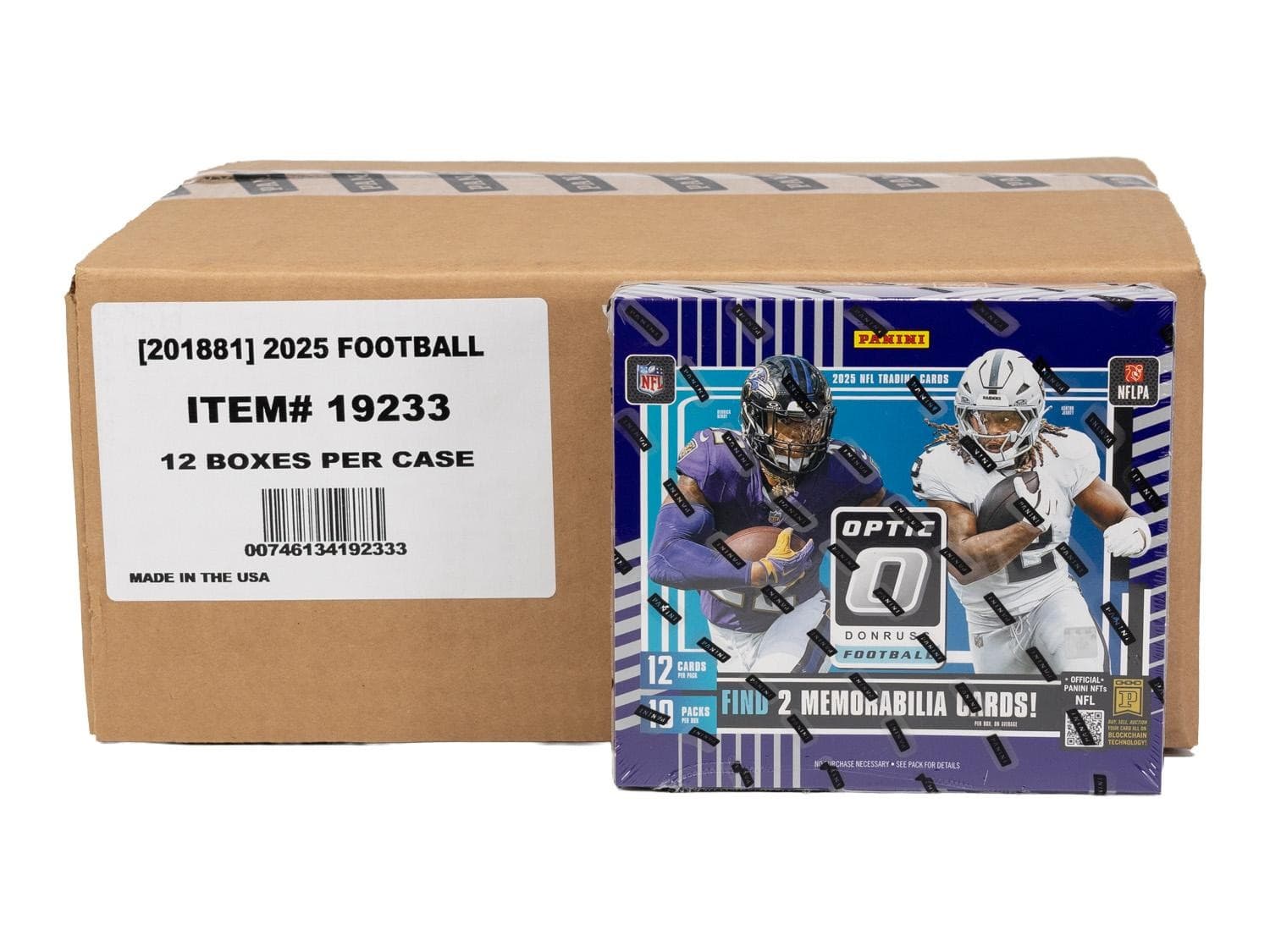 2025 Panini Donruss Optic Football Hobby Preferred 12-Box Case