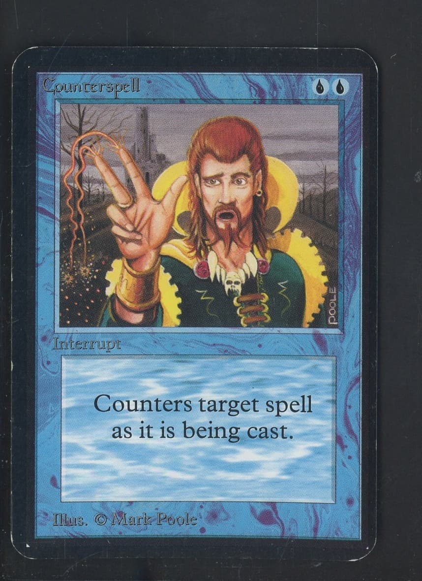 1993 MTG Magic The Gathering Alpha Counterspell