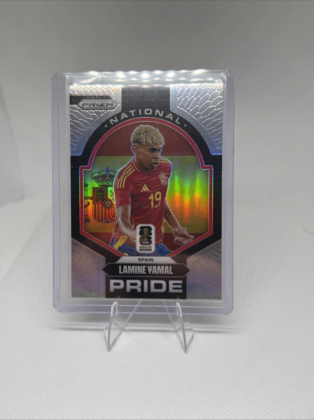 Panini Prizm FIFA World Cup 2026 NATIONAL PRIDE Lamine Yamal #1 Spain Soccer