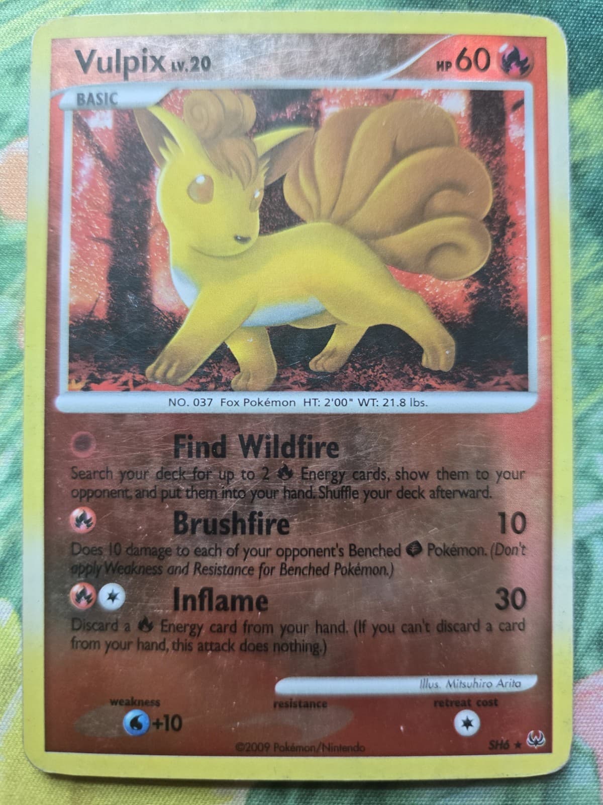 Shiny Vulpix - PL1: Platinum (SH6) Secret Rare Holo Pokemon Card HP