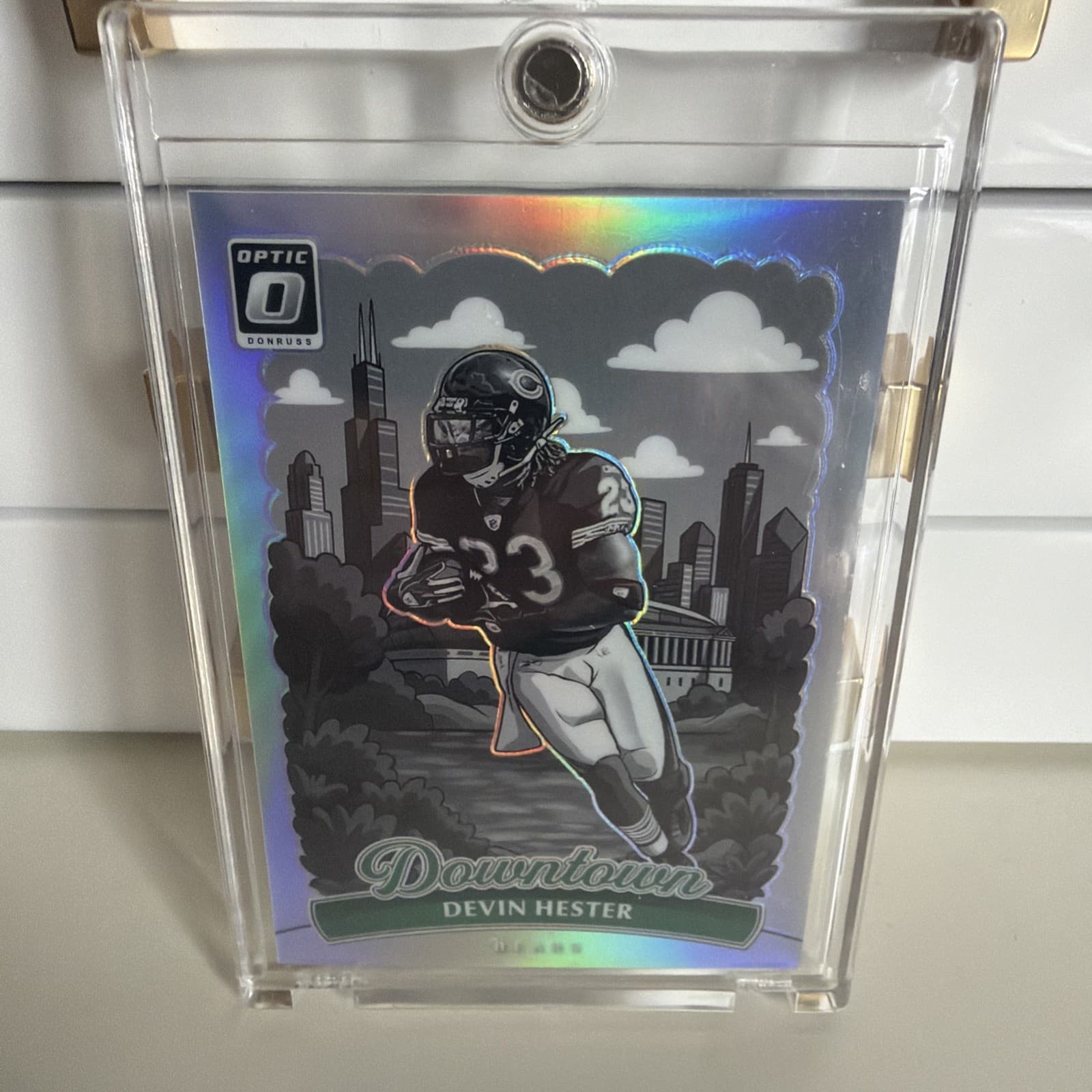 2025 Panini Donruss Optic Downtown Prizm Devin Hester #2 Chicago Bears NFL