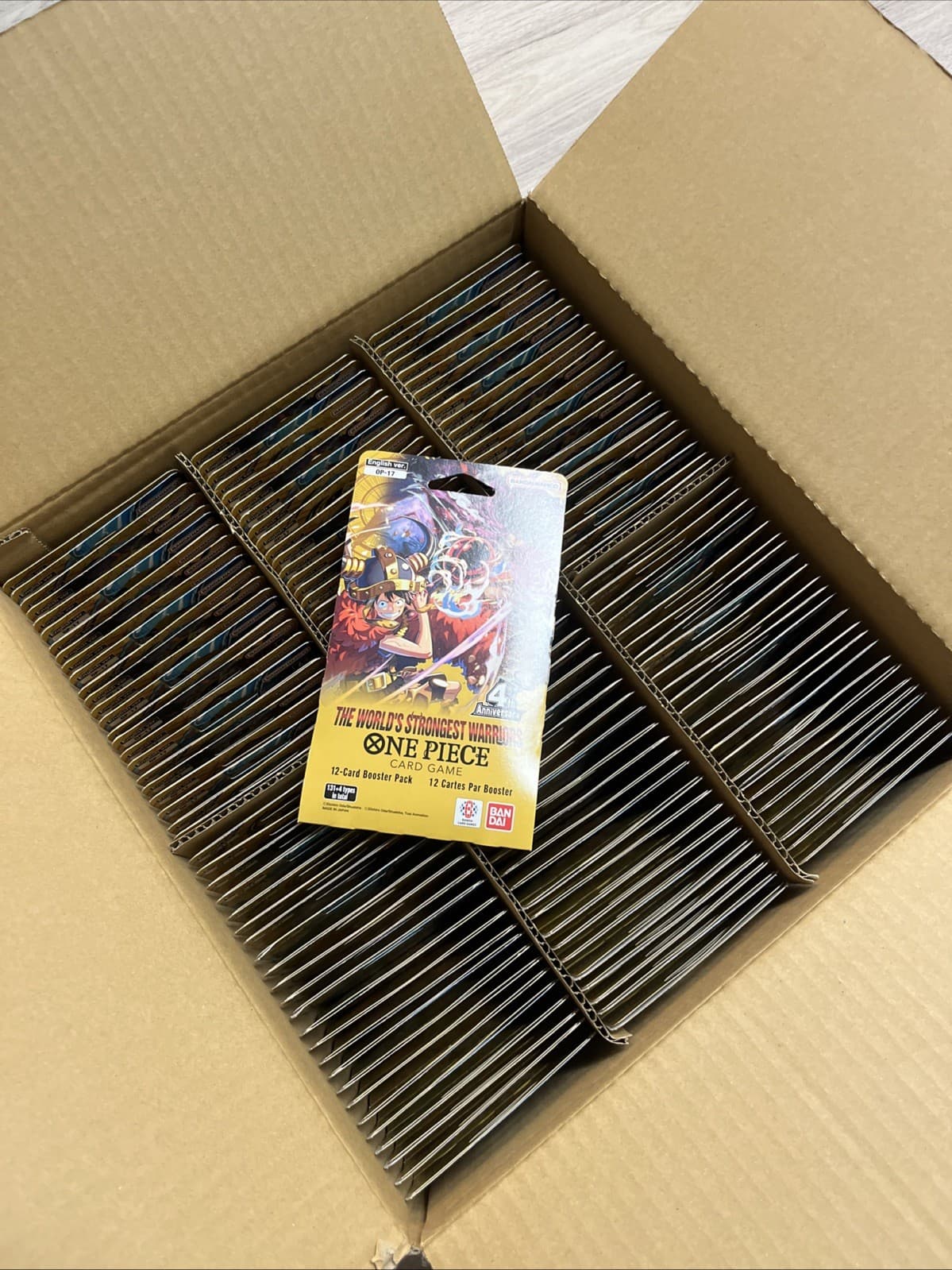 Bandai Namco One Piece Card Game OP-17 World's Strongest Warriors Case 144 Packs