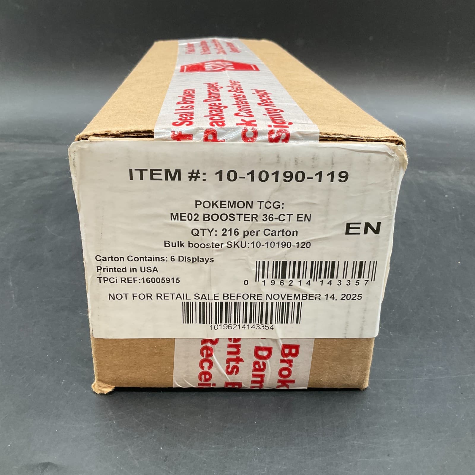 Pokemon TCG ME02 Phantasmal Flames Booster Box Case SEALED