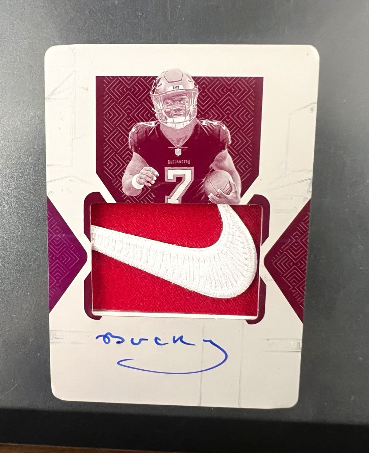 Panini 2024 National Treasures Bucky Irving PRINTING PLATE RC Auto Patch 1/1