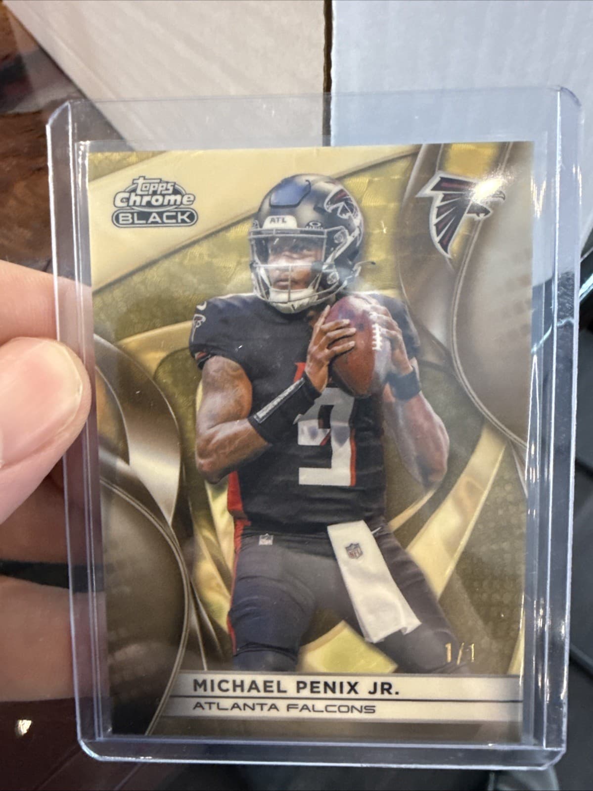 2025 Topps Chrome Black - Michael Penix Jr. Superfractor 1/1