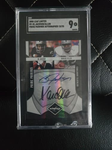 2008 Leaf Limited Prime Pairings Auto Bo Jackson/Marcus Allen
