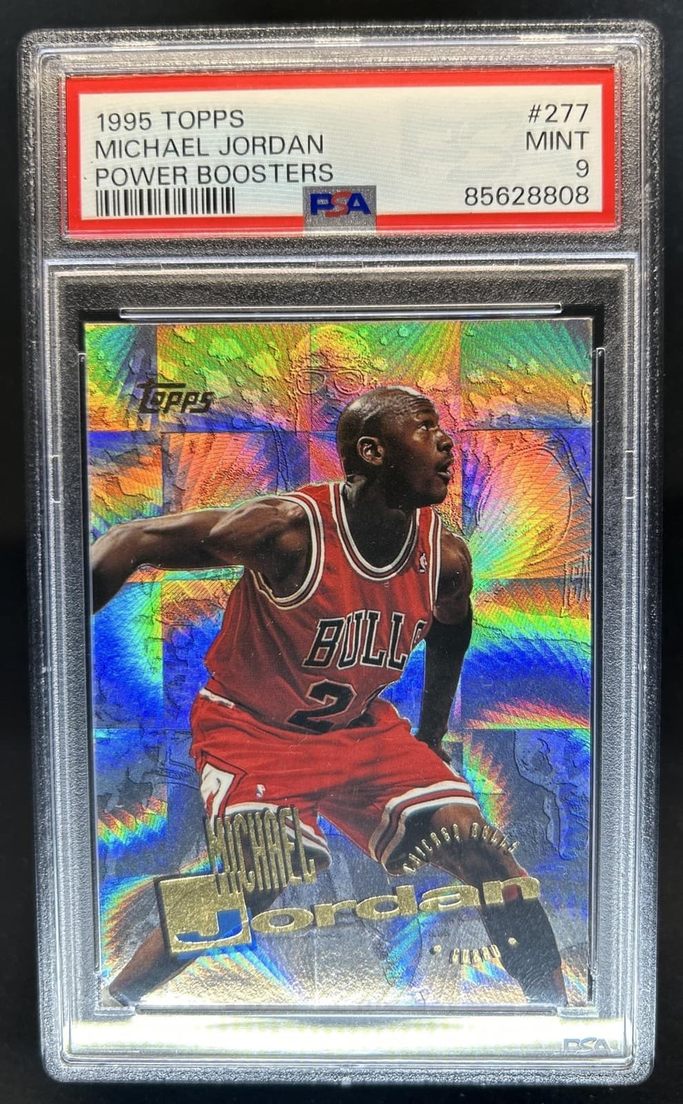 1995-96 Topps Michael Jordan Power Boosters #277 Bulls PSA 9