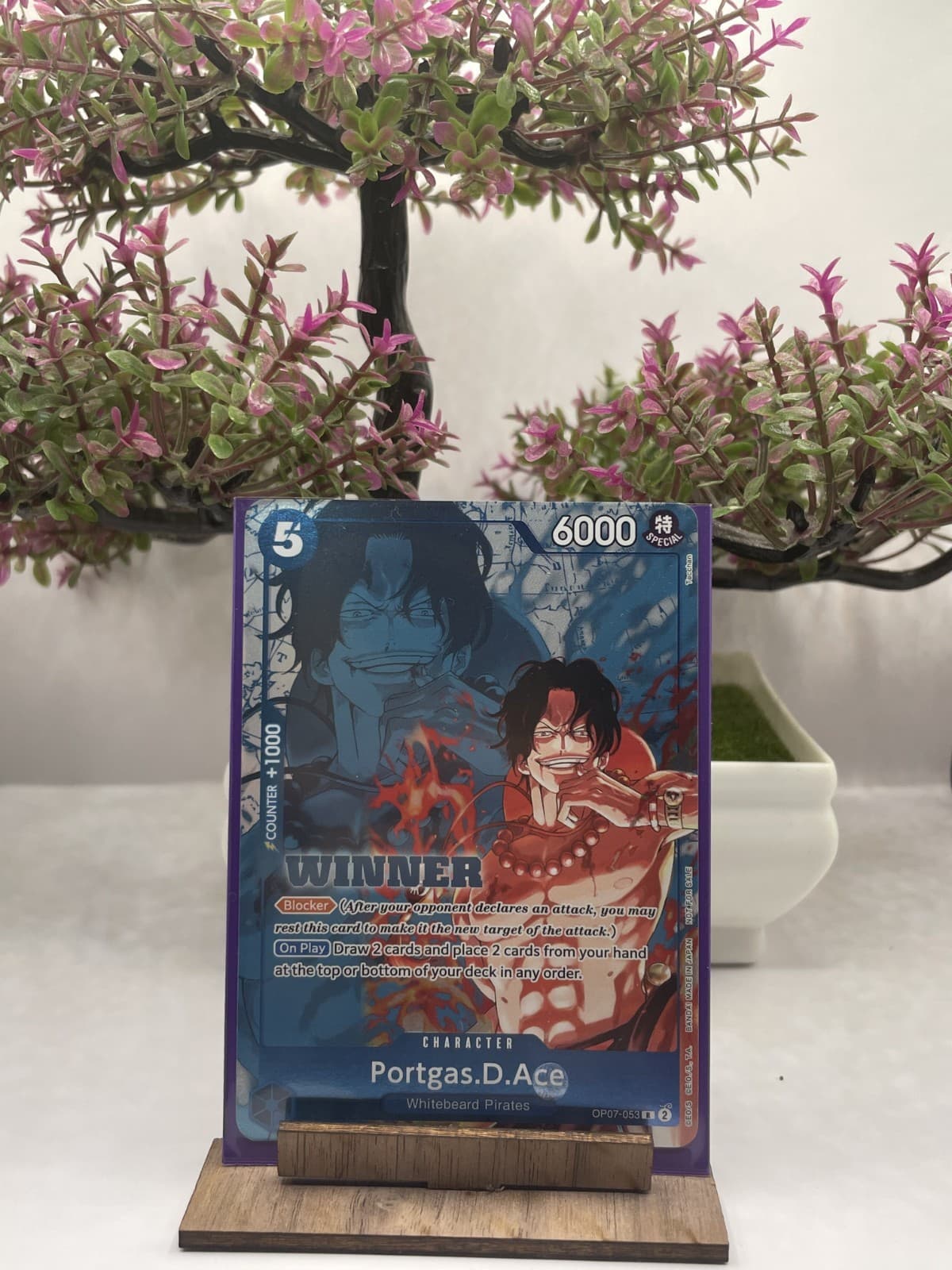 One Piece Card Game - Portgas.D.Ace OP07-053 Winner NM