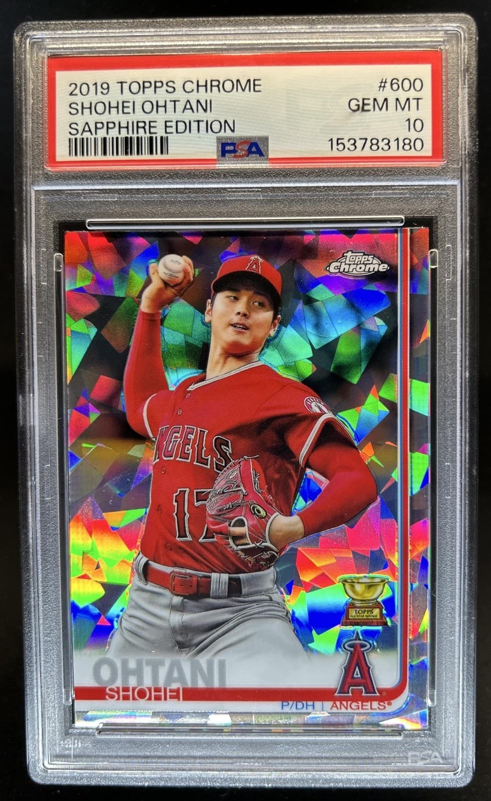 2019 Topps Chrome Sapphire Shohei Ohtani #600 Angels PSA 10 GEM MINT