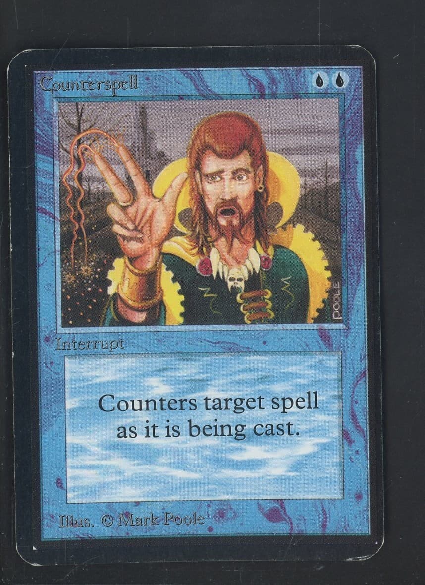 1993 MTG Magic The Gathering Alpha Counterspell