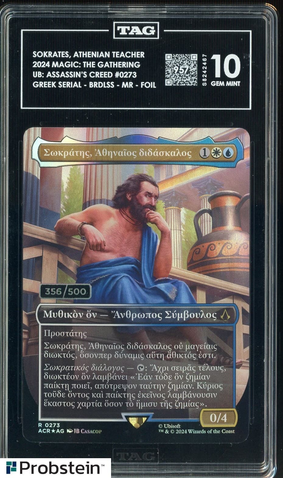2024 Magic The Gathering MTG UB Assasin's Creed Sokrates Athenian Teacher TAG 10