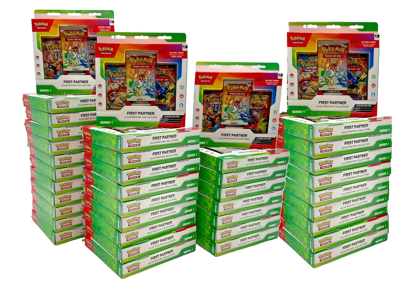 Lot of (40) Pokemon First Partner Illustration Collection Boxes SERIES 2 SEALED