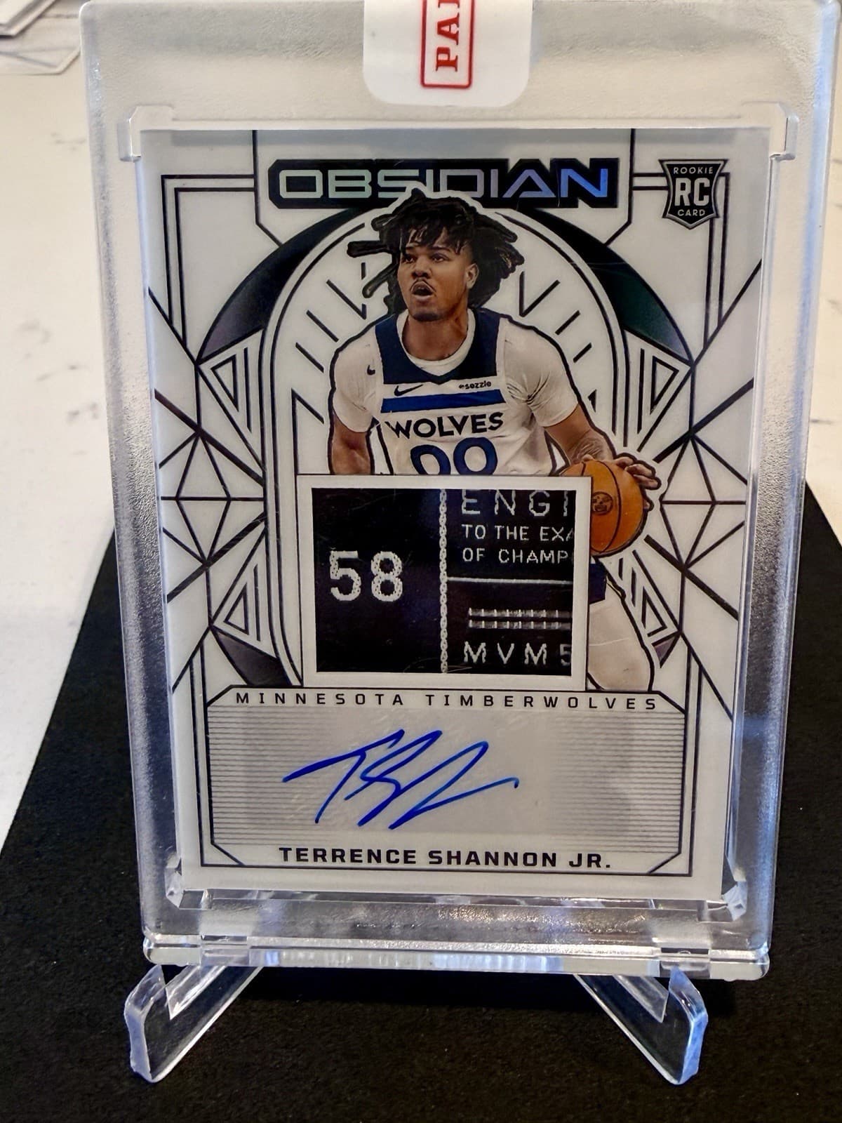 24/25 Panini Obsidian Terrance Shannon Jr Electric Et Contra FOTL Laundry Tag /3