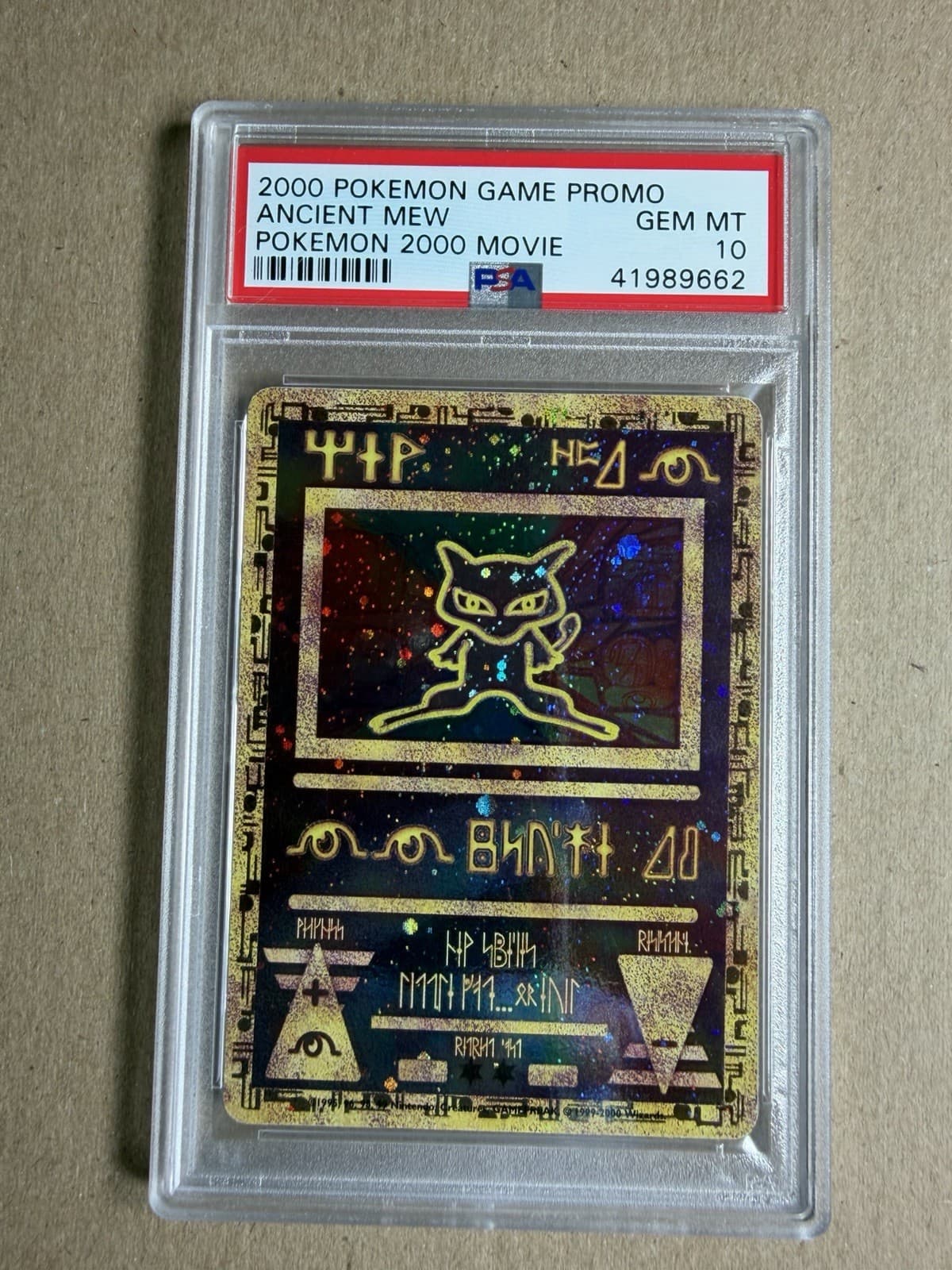 PSA 10 Ancient Mew 2000 Pokemon game movie promo- english- GEM MINT card