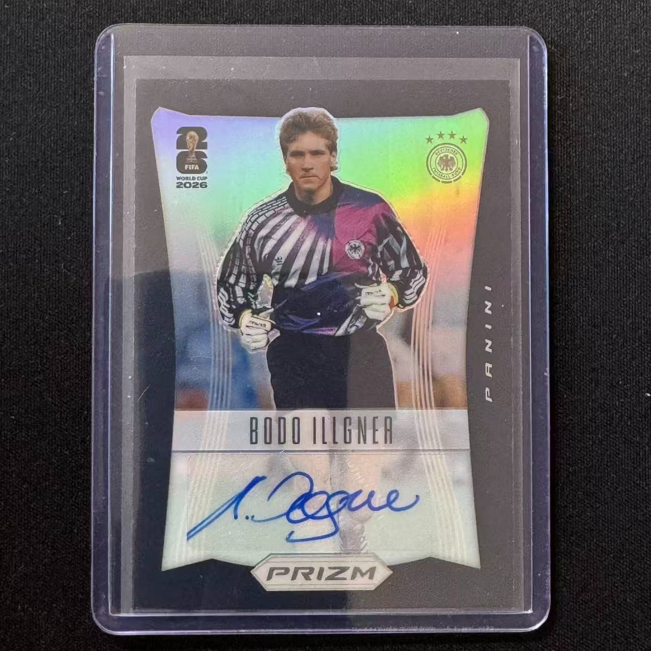 🔐an 2026 Panini Prizm Fifa World Cup 2012 Throwback Auto Black 1/1 Bodo Illgner