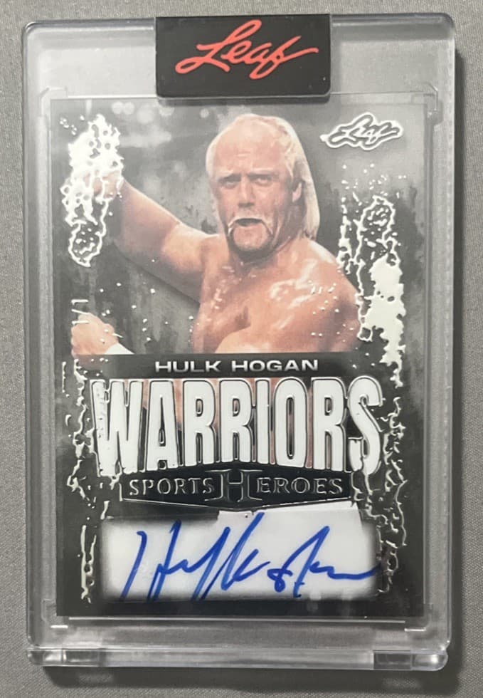 Hulk Hogan 2025 Leaf Metal Sports Heroes WARRIORS Auto 1/1