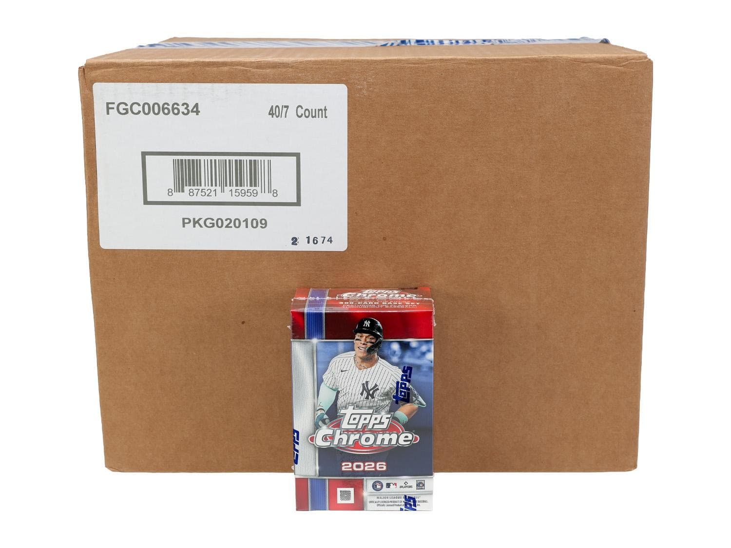 2026 TOPPS CHROME BASEBALL BLASTER 40-BOX CASE