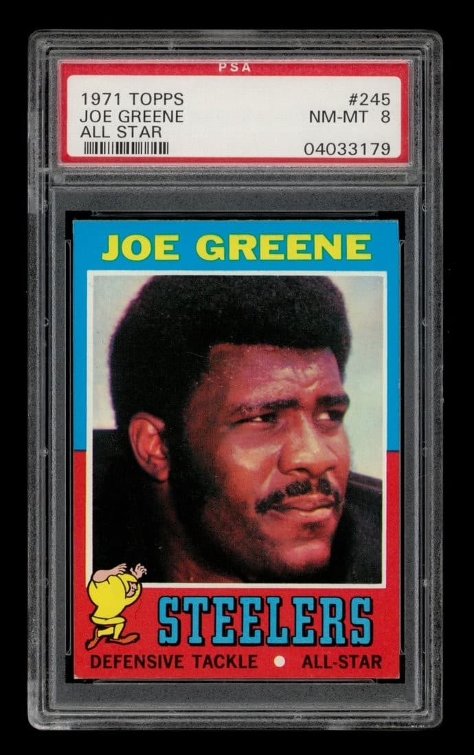 1971 Topps Set-Break #245 Joe Greene Rookie All-Star PSA 8 NM-MT