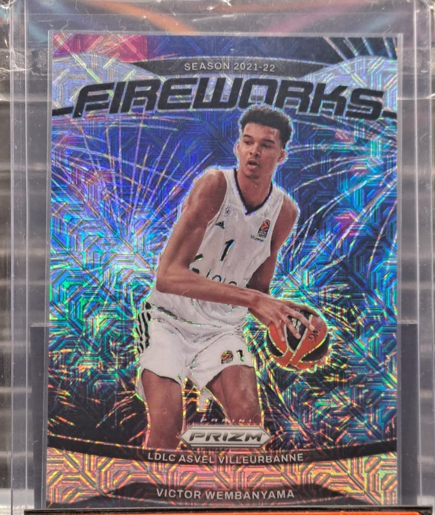 2024/25 Panini Prizm Victor Wembanyama Fireworks Mojo /25