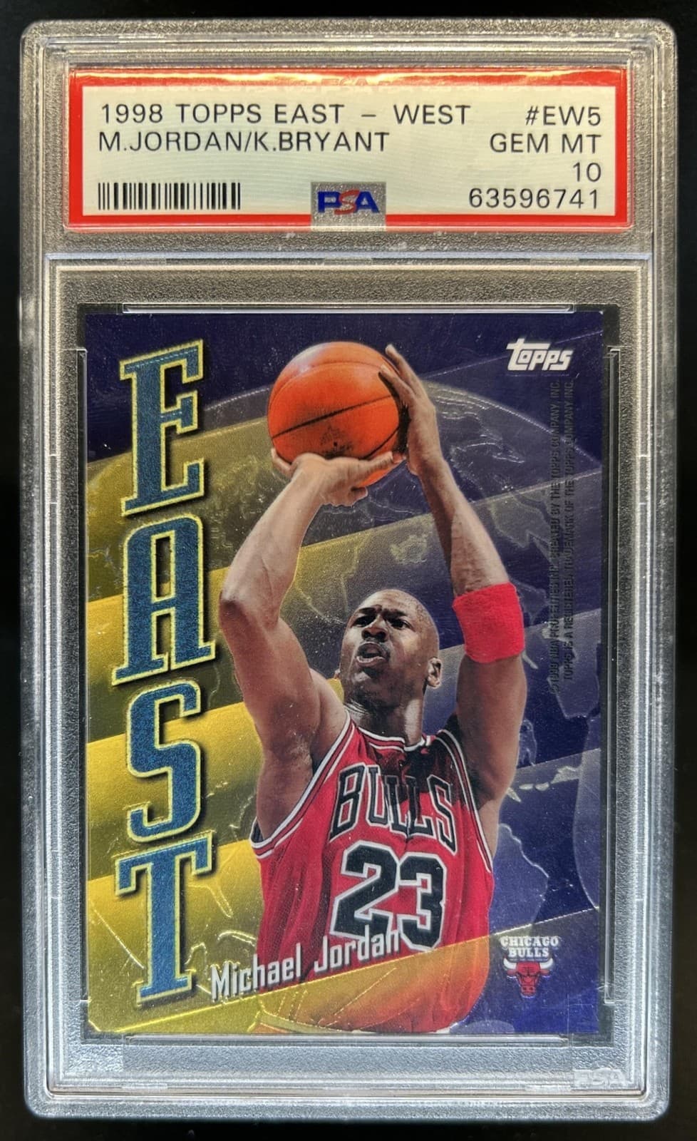 1998-99 Topps Michael Jordan Kobe Bryant East/West #EW5 USA PSA 10 GEM MINT