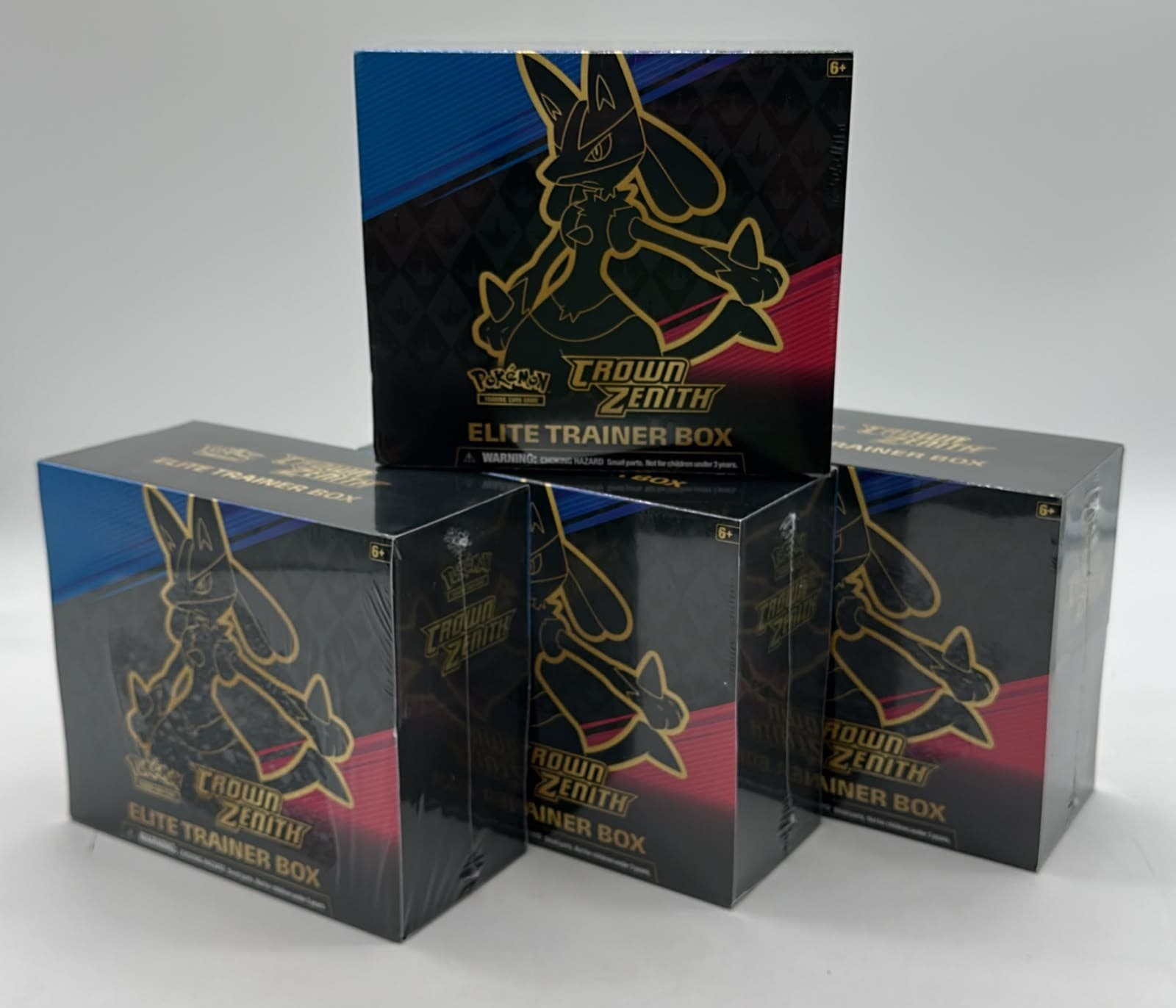 Lot of (4) Pokemon TCG Crown Zenith Elite Trainer Boxes SEALED ETB