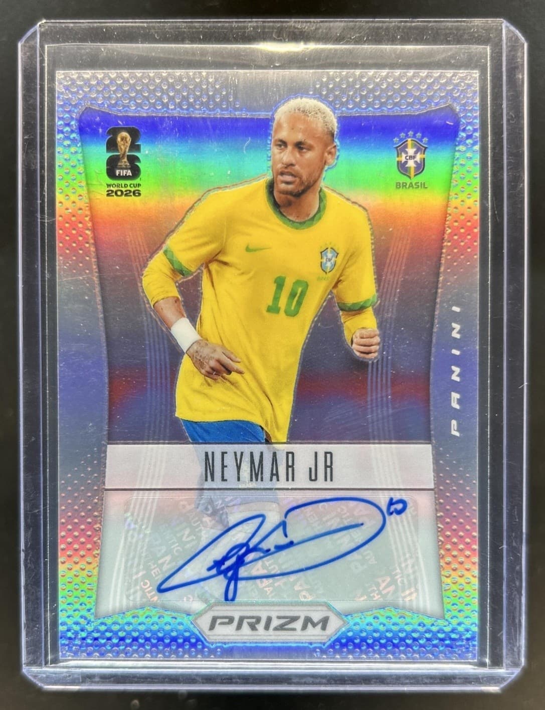 2026 Panini Prizm World Cup Neymar Jr 2012 Throwback Signatures Silver Auto #/75