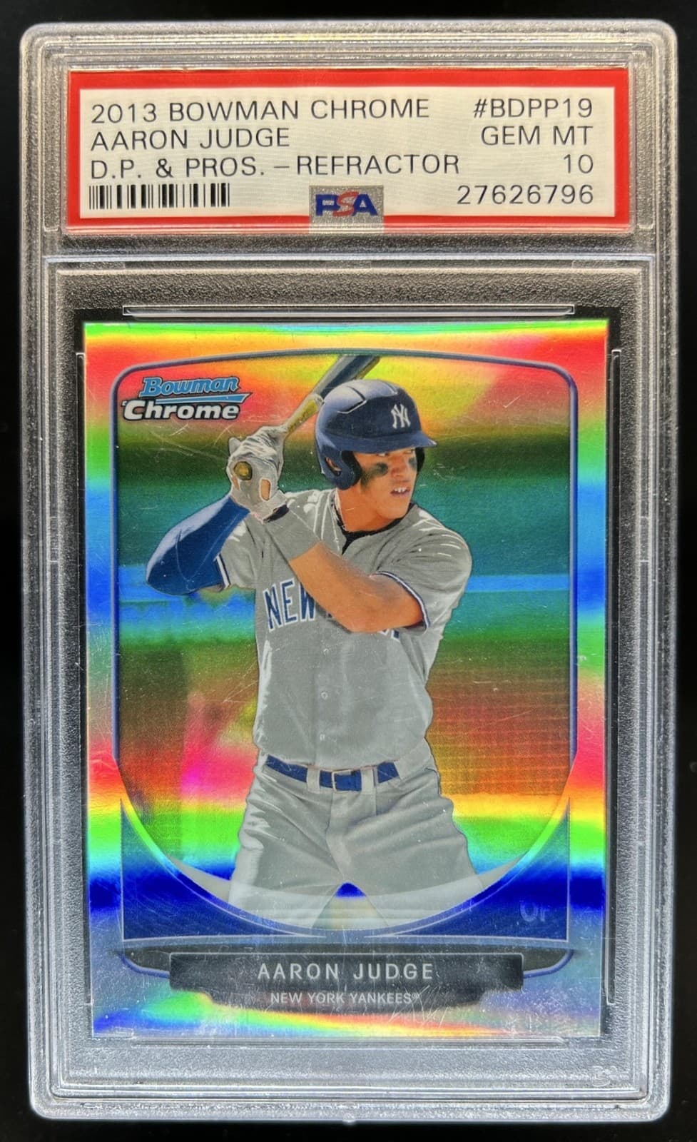 2013 Bowman Draft Picks & Prospects Aaron Judge Chrome Refractor #BDPP19 PSA 10