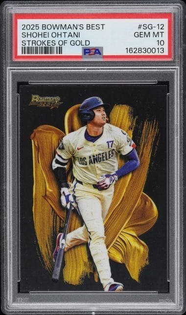2025 Bowman's Best Shohei Ohtani Stroke of Gold #SG-12 PSA 10