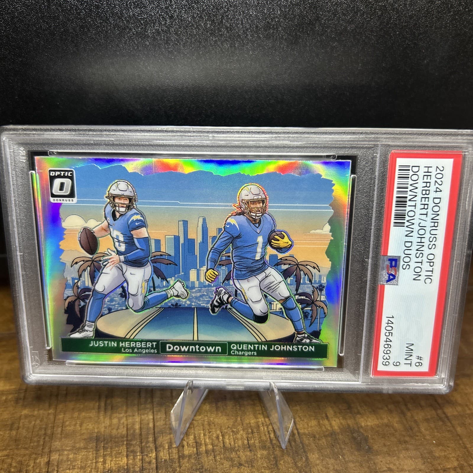 2024 Panini Donruss Optic - Downtown Duos Justin Herbert, Quentin Johnston #6